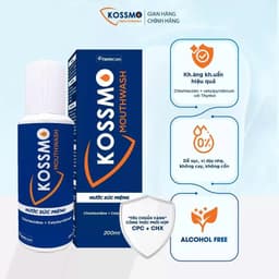 Combo 2 chai nước súc miệng Kossmo làm sạch, giúp kháng khuẩn, hỗ trợ ngừa sâu răng, viêm lợi, loét miệng 4
