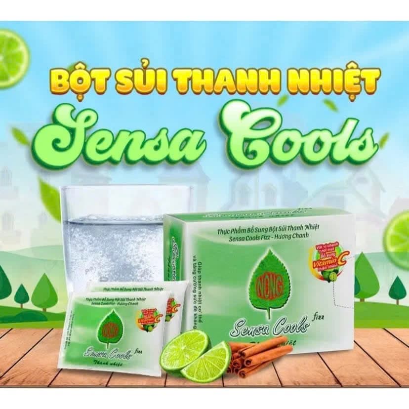 [Combo 6 Hộp] Bột Sủi Sensa Cools Thanh Nhiệt Cơ Thể- Hộp 6 gói x 7g/gói - Chính hãng