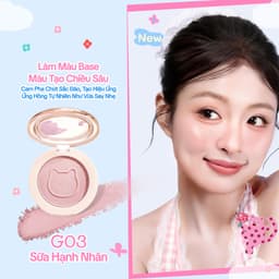 [Mới] Phấn Má Hồng Có Nhũ Colorkey Phiên Bản Pocky Mao, Tạo Hiệu Ứng Căng Bóng, Lấp Lánh 4g 6