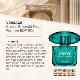 [1MIL] [Hỏa tốc HCM] nước hoa nữ Versace Crystal Emerald EDP 3