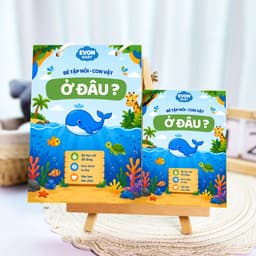 Thẻ Flash EVON BABY dạy bé tập nói - Giúp Bé Tập Nói Sớm - "Các Con Vật Ở Đâu?" 9