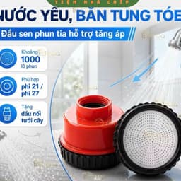 Đầu Sen Tắm Tăng Áp 1000 Lỗ Phun Tia Siêu Mịn Tiết Kiệm Nước . hastag.tv 4