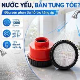 Đầu Sen Tắm Tăng Áp 1000 Lỗ Phun Tia Siêu Mịn Tiết Kiệm Nước . hastag.tv 7