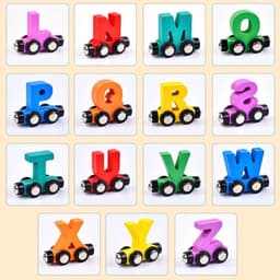 Đồ Chơi Đoàn Tàu 27 Toa Chữ Cái Bằng Gỗ Hút Nam Châm Hgaykidhn Đồ Chơi Thông Minh Giáo Dục Sớm Cho Bé 5