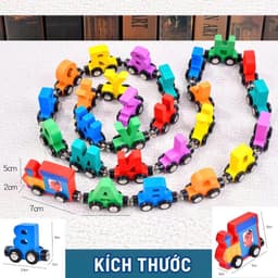 Đồ Chơi Đoàn Tàu 27 Toa Chữ Cái Bằng Gỗ Hút Nam Châm Hgaykidhn Đồ Chơi Thông Minh Giáo Dục Sớm Cho Bé 3