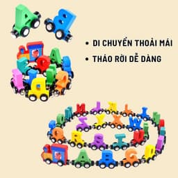 Đồ Chơi Đoàn Tàu 27 Toa Chữ Cái Bằng Gỗ Hút Nam Châm Hgaykidhn Đồ Chơi Thông Minh Giáo Dục Sớm Cho Bé 7