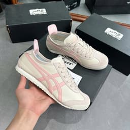 [MỊNZZZ] giày thể thao ontis suka nữ trắng xám hồng, giày tg hồng, ôm chân, gọn chân, cực êmm 1