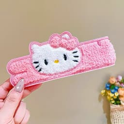 Miếng Dán Tóc Mái Nữ Kiểu Hàn Hoa Nhí Xinh Xắn, Băng Đô Velcro Giữ Tóc Gọn Gàng Khi Makeup Rửa Mặt 8