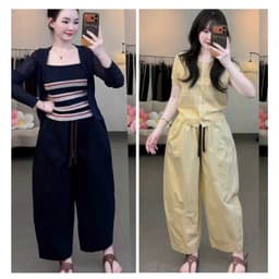 [Mở Bán] Quần Kaki Dáng Baggy Thụng Cạp Chun Kèm Dây Rút 17Dec-850, Quần Boom Kaki Gân Giữa Vải Kaki Nhật 4