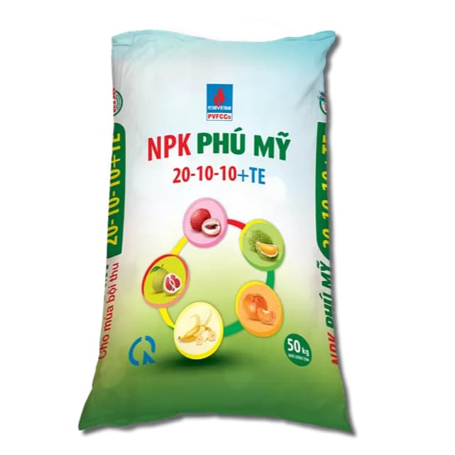 NPK Phú Mỹ 20-10-10+TE bao 50kg