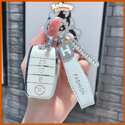 Ốp Khóa Xe Kia 4 Nút Cao Cấp TPU Mềm Chống Trầy – Bao Da Chìa Khóa Ô Tô SELTOS, KIA SONET, SOLUTO,RONDO,.. 1