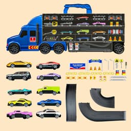 Đường đua oto trên xe tải ,mô hình mô phỏng đua xe cho cho bé , dễ gấp gọn , cất giữ 7