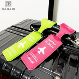 Thẻ Hành Lý Vali Hình Máy Bay ZAMANI BAG PK12, Nhãn Tên Treo nhựa PVC Chống Thất Lạc Bền Đẹp 3