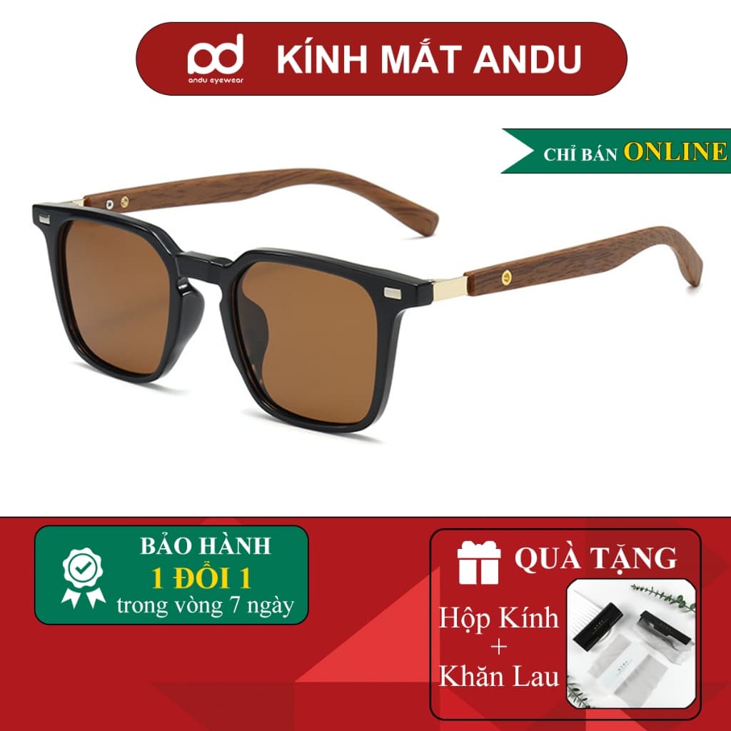 Kính râm mát thời trang nam nữ NARO EYEWEAR  dáng vuông cổ điển chống tia UV đi chơi, đi biển 280876