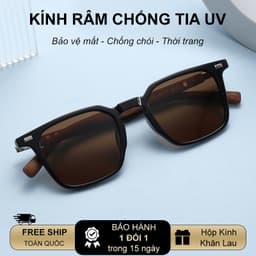 Kính râm mát thời trang nam nữ NARO EYEWEAR  dáng vuông cổ điển chống tia UV đi chơi, đi biển 280876 6