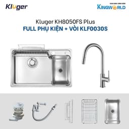 Chậu rửa bát Kluger KH8050FS Plus | KT: 80X50CM | HÀNG CHÍNH HÃNG 9
