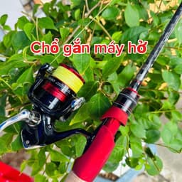 CẦN BỌ CẠP  ĐẠI NGÁO MẨU MỚI BẢN NÂNG CẤP CACBON XOẮN Cần Đứng Khoen đề ba cao to   ) LURE ( câu ao hồ) kèm khóa link 5