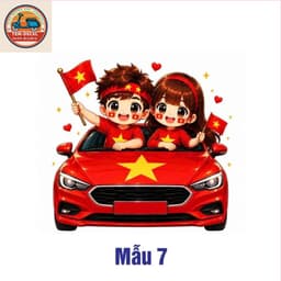 Decal mừng quốc khánh 2/9 thanh niên yêu nước - Decal dán cánh cửa, dán kính xe ô tô, xe máy,.... dán đa vị trí 2