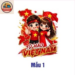 Decal mừng quốc khánh 2/9 thanh niên yêu nước - Decal dán cánh cửa, dán kính xe ô tô, xe máy,.... dán đa vị trí 1