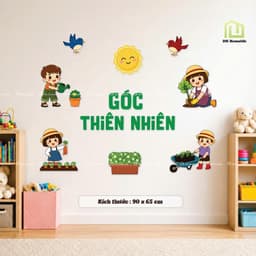 [MỚI 2026] Bảng gỗ, Set Gỗ Dán Tường Các Góc Học Tập Trang Trí Mầm Non, Lớp Học (Kèm phụ kiện treo) 2