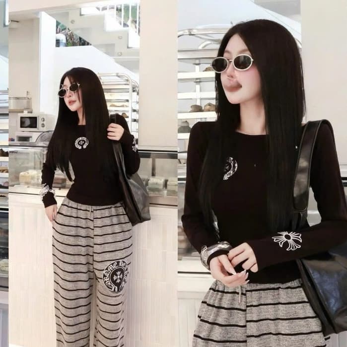 Áo Cổ Tròn Nữ Chất Zip Hình In Cá Tính Năng ĐỘng Trend