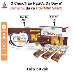 1 Hộp CURMIN NANO BÌNH VỊ GEL – Giảm Ợ Chua, Đau Rát Thượng Vị, Trào Ngược Dạ Dày 30 gói. 1