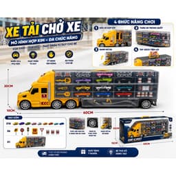 Đường đua oto trên xe tải ,mô hình mô phỏng đua xe cho cho bé , dễ gấp gọn , cất giữ 6