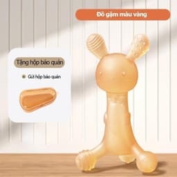 Đồ gặm nướu silicon cao cấp cho bé hình thỏ dễ thương giúp giảm ngứa lợi mọc răng an toàn 5