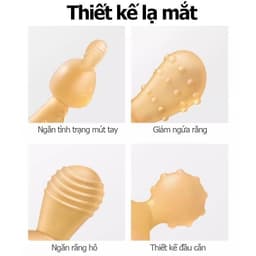 Đồ gặm nướu silicon cao cấp cho bé hình thỏ dễ thương giúp giảm ngứa lợi mọc răng an toàn 7