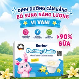 Pudding ăn dặm Burine đủ 3 vị Vani, Chuối, Dâu Cho bé từ 6 tháng tuổi 3