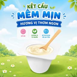 Pudding ăn dặm Burine đủ 3 vị Vani, Chuối, Dâu Cho bé từ 6 tháng tuổi 5