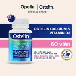 Ostelin 60 viên/ 130 Viên Uống Hỗ Trợ Bổ Sung Calcium & Vitamin D3 Duy Trì Chắc Khỏe Xương và Răng 2