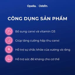 Ostelin 60 viên/ 130 Viên Uống Hỗ Trợ Bổ Sung Calcium & Vitamin D3 Duy Trì Chắc Khỏe Xương và Răng 8