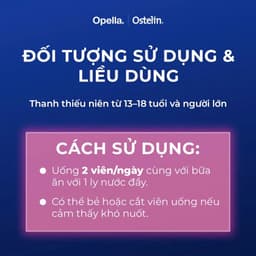 Ostelin 60 viên/ 130 Viên Uống Hỗ Trợ Bổ Sung Calcium & Vitamin D3 Duy Trì Chắc Khỏe Xương và Răng 7