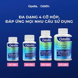 Ostelin 60 viên/ 130 Viên Uống Hỗ Trợ Bổ Sung Calcium & Vitamin D3 Duy Trì Chắc Khỏe Xương và Răng 4