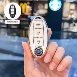 Ốp Chìa Khóa Xe Nissan Smartkey 3 Nút TPU Navara, Almera, Kicks, X-Trail, Terra - HongMinhAuto88 4