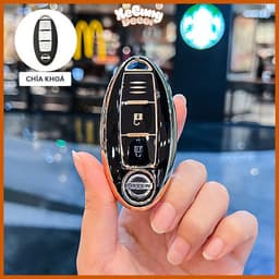 Ốp Chìa Khóa Xe Nissan Smartkey 3 Nút TPU Navara, Almera, Kicks, X-Trail, Terra - HongMinhAuto88 1