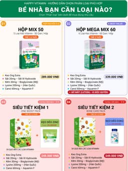 Kẹo mút Canxi và D3 cho bé. Giúp Xương Răng Chắc Khỏe, Tăng Đề Kháng,Miễn Dịch Happy Vitamin Hộp 25 que 10