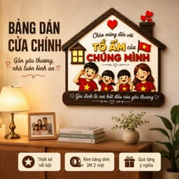 Bảng Gỗ Trang Trí Cửa Ra Vào Thẩm Mỹ Vintage | Phụ Kiện Trang Trí Nhà Cửa Đẹp, Ấm Cúng, Hiện Đại 1