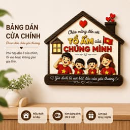 Bảng Gỗ Trang Trí Cửa Ra Vào Thẩm Mỹ Vintage | Phụ Kiện Trang Trí Nhà Cửa Đẹp, Ấm Cúng, Hiện Đại 3