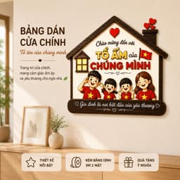 Bảng Gỗ Trang Trí Cửa Ra Vào Thẩm Mỹ Vintage | Phụ Kiện Trang Trí Nhà Cửa Đẹp, Ấm Cúng, Hiện Đại 5