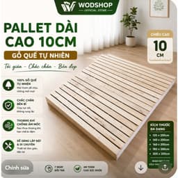 GIƯỜNG PALLET,GIƯỜNG NGỦ PALLET DÀI CAO 10CM TIỆN LỢI 1