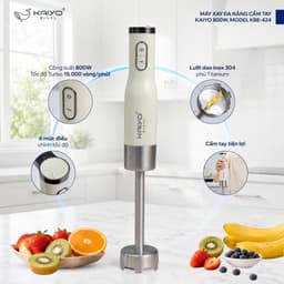 Máy xay đa năng cầm tay Kaiyo MODEL KBE-424 800W - 1L , xay sinh tố, xay cháo, xay soup BH 2 năm 7
