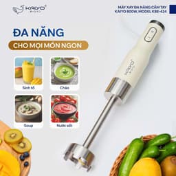 Máy xay đa năng cầm tay Kaiyo MODEL KBE-424 800W - 1L , xay sinh tố, xay cháo, xay soup BH 2 năm 5