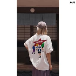 Áo Thun HY KORÉ NEVERMIND 3452 Form Rộng Localbrand Oversize Unisex Vải Cotton 75% Nam Nữ Mặc Đẹp 5