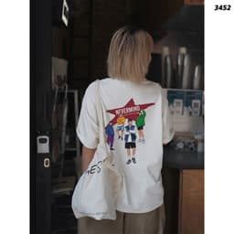 Áo Thun HY KORÉ NEVERMIND 3452 Form Rộng Localbrand Oversize Unisex Vải Cotton 75% Nam Nữ Mặc Đẹp 6