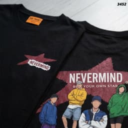 Áo Thun HY KORÉ NEVERMIND 3452 Form Rộng Localbrand Oversize Unisex Vải Cotton 75% Nam Nữ Mặc Đẹp 9