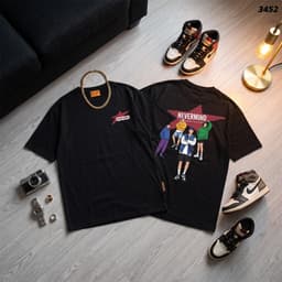 Áo Thun HY KORÉ NEVERMIND 3452 Form Rộng Localbrand Oversize Unisex Vải Cotton 75% Nam Nữ Mặc Đẹp 8