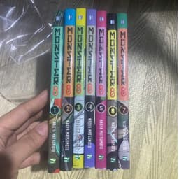 (thường) Bộ 7q vở Monster 8 tập 1-7 bản bright - Kaiju quái vật số 8 -  Mon8 1