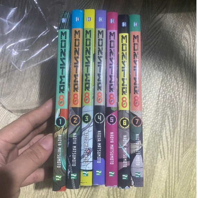 (thường) Bộ 7q vở Monster 8 tập 1-7 bản bright - Kaiju quái vật số 8 -  Mon8